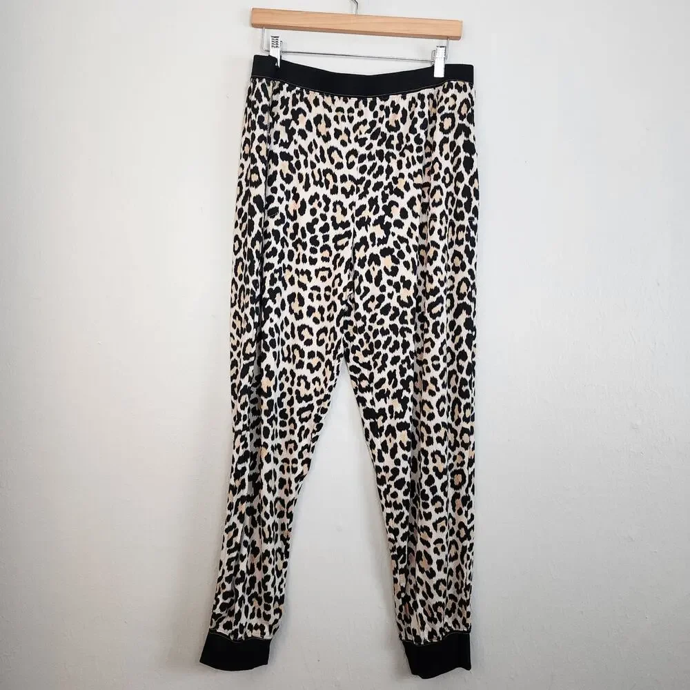 NWT Kate Spade New York Classic Leopard Print Loungewear Jogger Set - Women’s XL